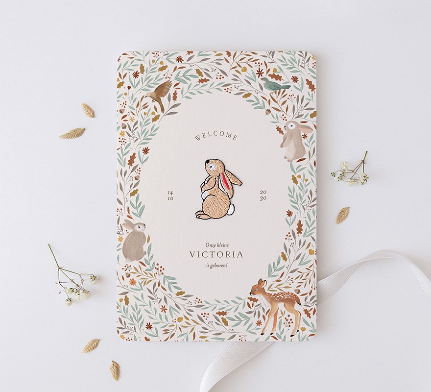 Kraamfeest op je geboortekaartje!