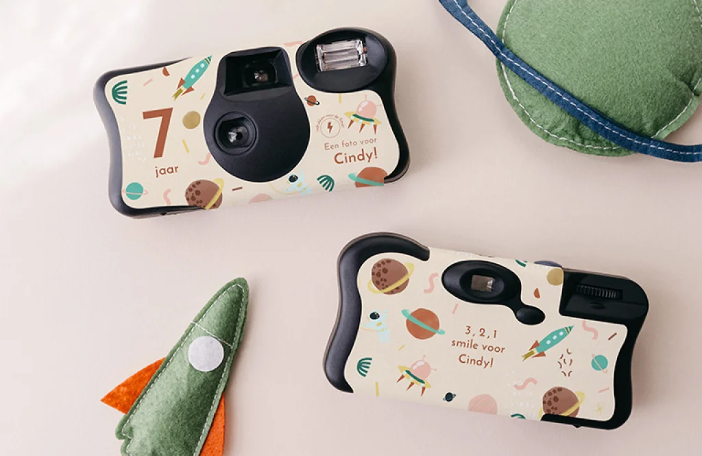 Sticker voor wegwerpcamera