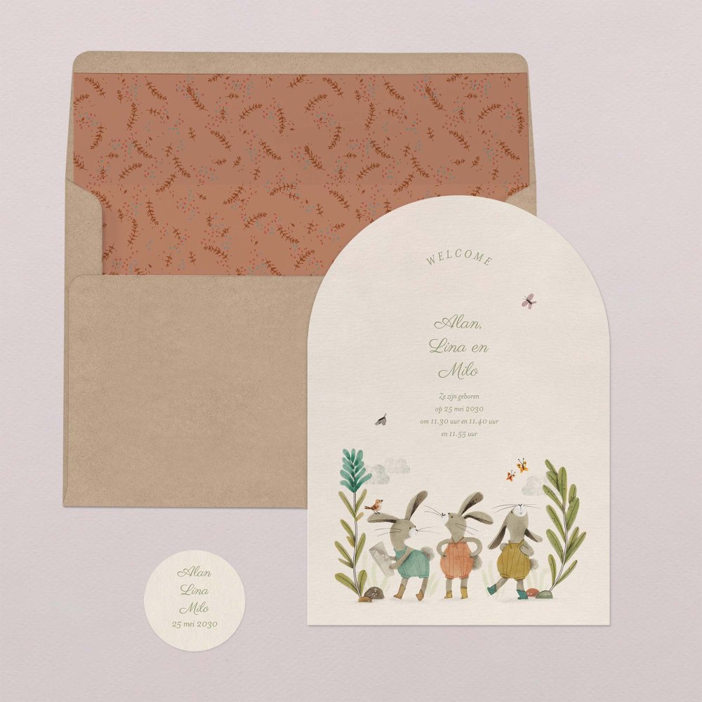 Drie kleine konijntjes