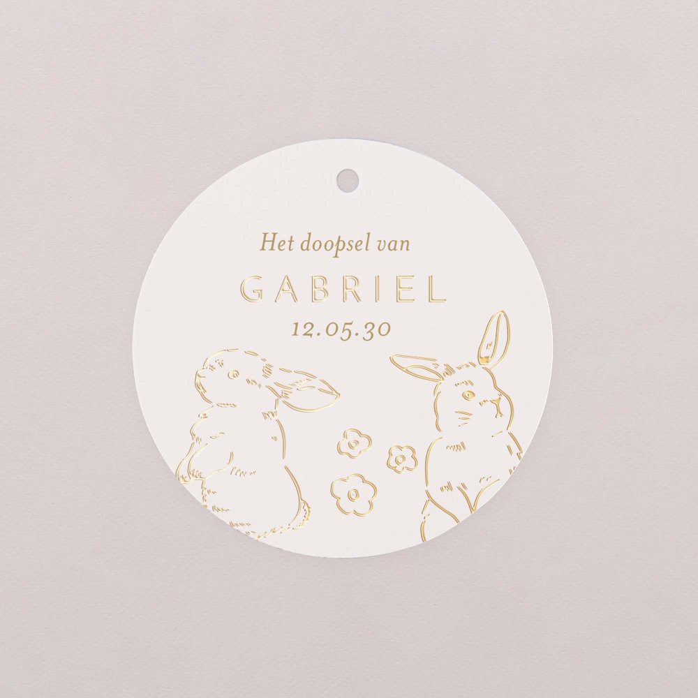 Klein goud konijntje