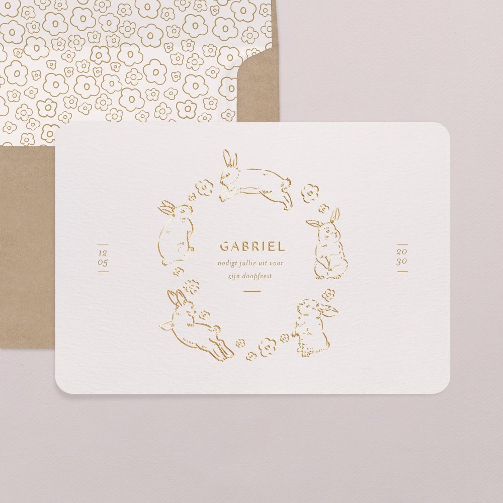 Klein goud konijntje