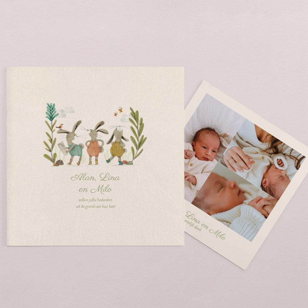 Drie kleine konijntjes