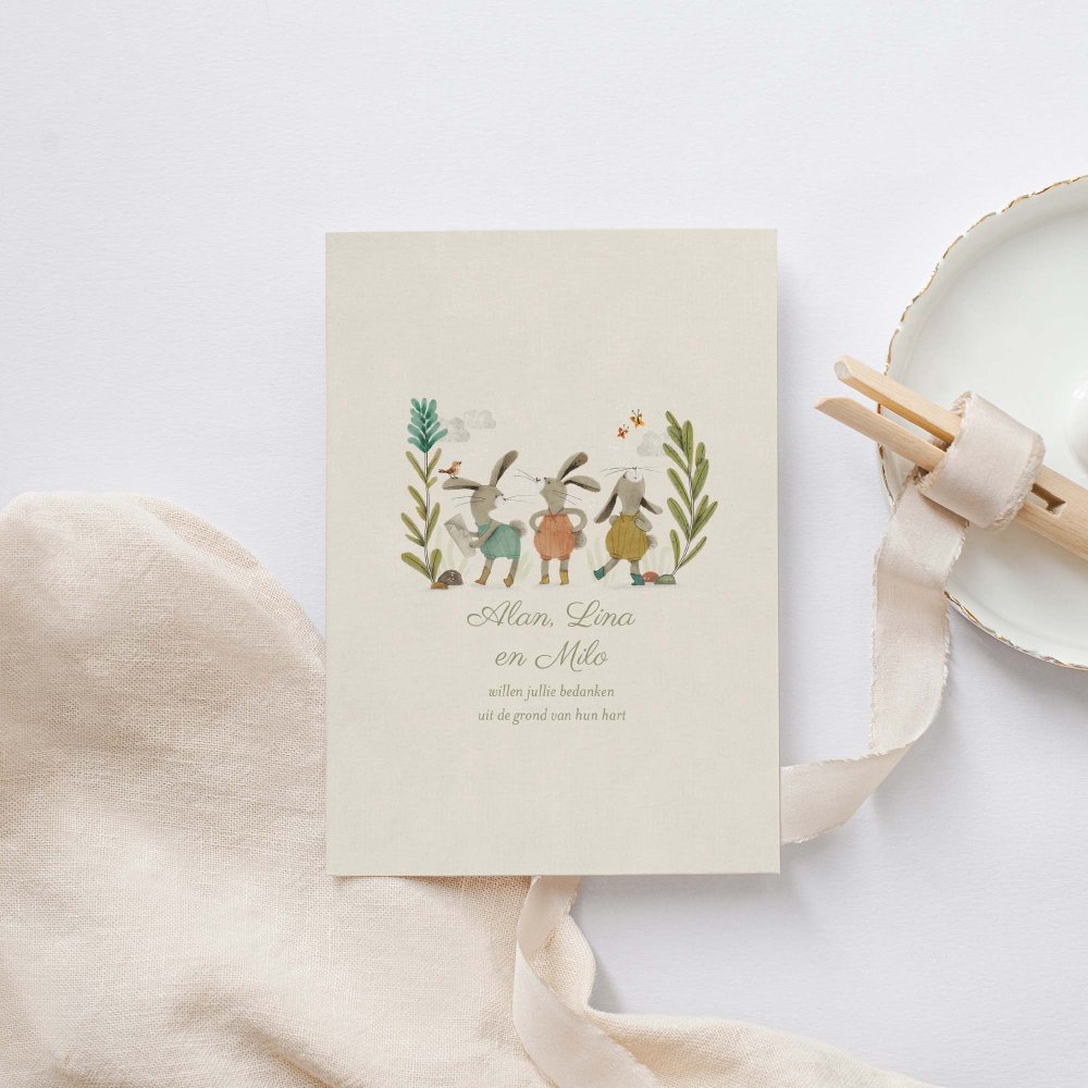 Drie kleine konijntjes