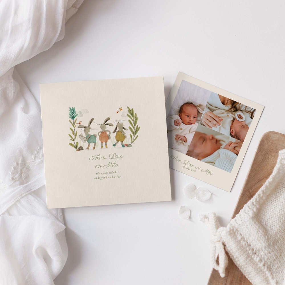 Drie kleine konijntjes