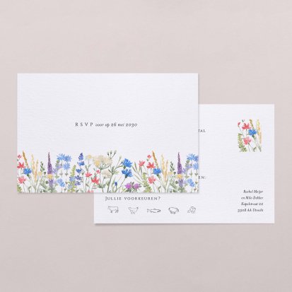 Rsvp trouwkaart  Spring wildery