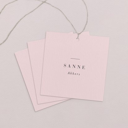 Naamkaart bruiloft  Love Letter I