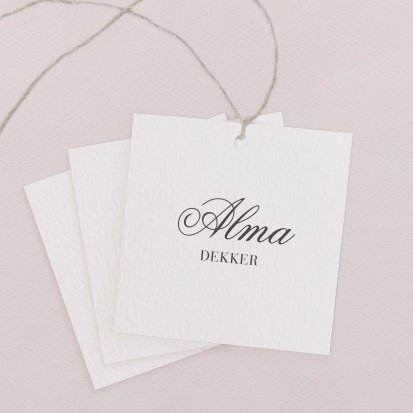 Naamkaart bruiloft  Sweet roses