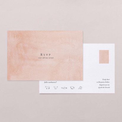 Rsvp trouwkaart  Cottage