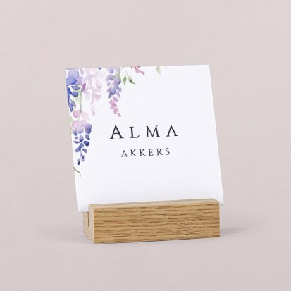 Naamkaart bruiloft  Wisteria
