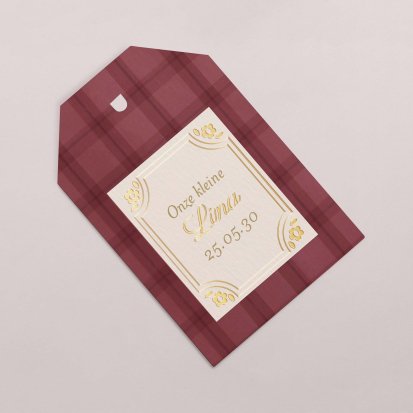 Burgundy tartan