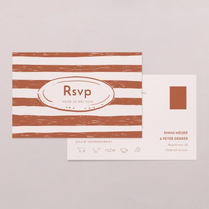Rsvp trouwkaart  Sorrente