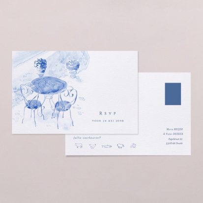 Rsvp trouwkaart  Rosemary