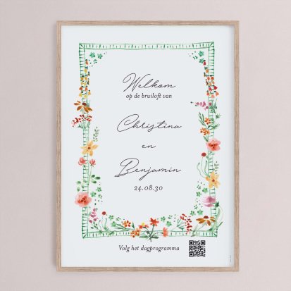 Trouwbord  Blooming Love