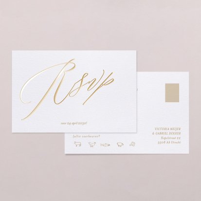 Rsvp trouwkaart  Serenity II