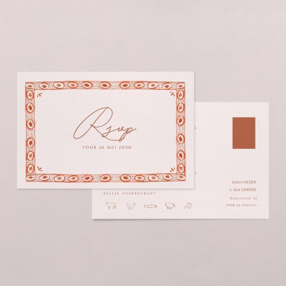 Rsvp trouwkaart  Stella