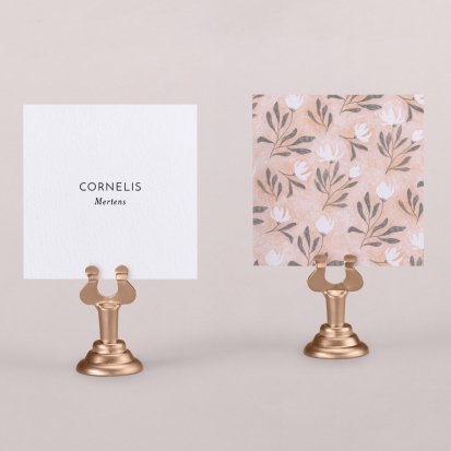 Naamkaart bruiloft  Peonies