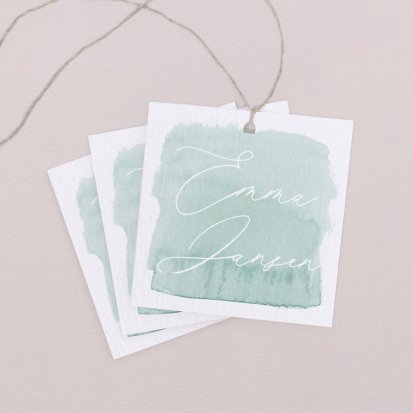 Naamkaart bruiloft  Shabby