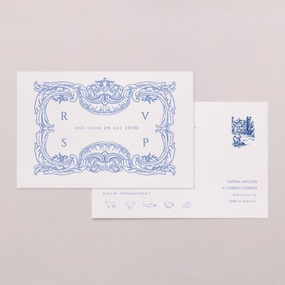 Rsvp trouwkaart  Vienna
