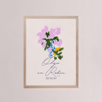 Trouwbord  Magnolias