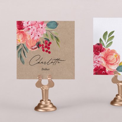 Naamkaart bruiloft  July