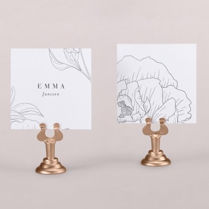Naamkaart bruiloft  Cinder Rose