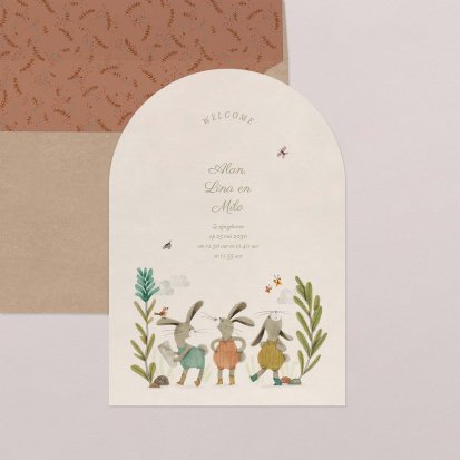 Drie kleine konijntjes