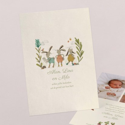 Drie kleine konijntjes