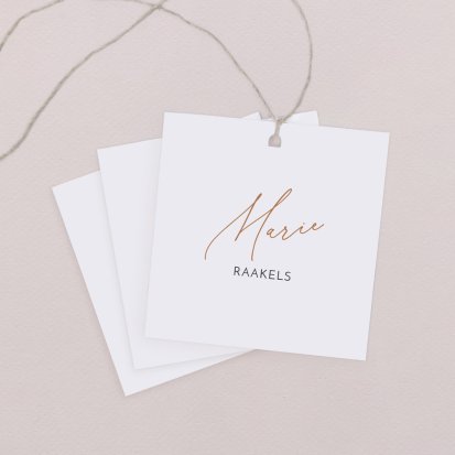 Naamkaart bruiloft  Hermes