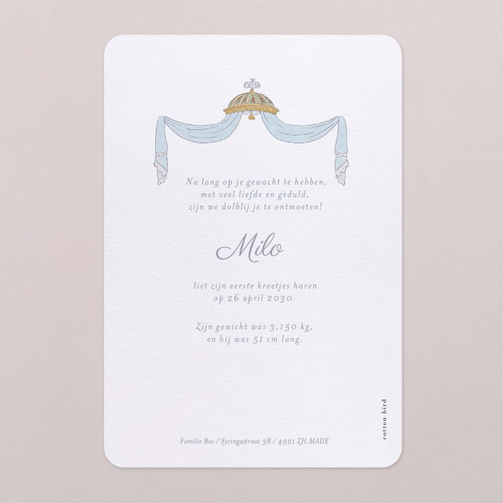 Mijn kleine baldakijn