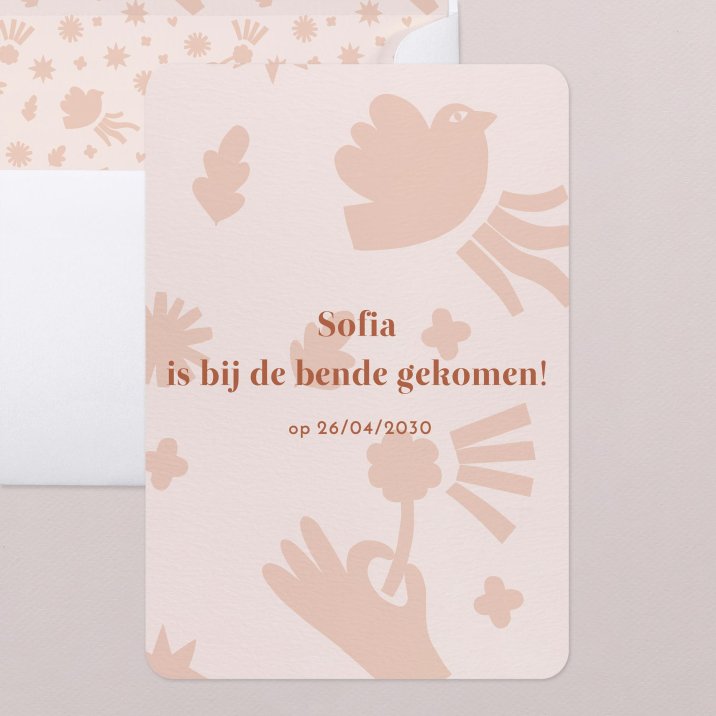 Funky birdy - Terracotta