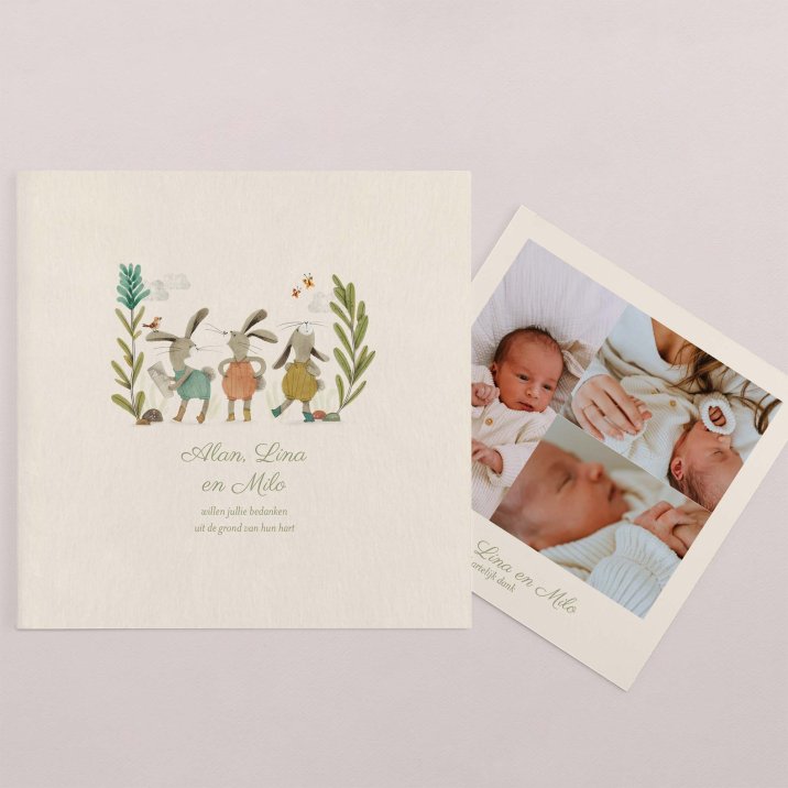 Drie kleine konijntjes