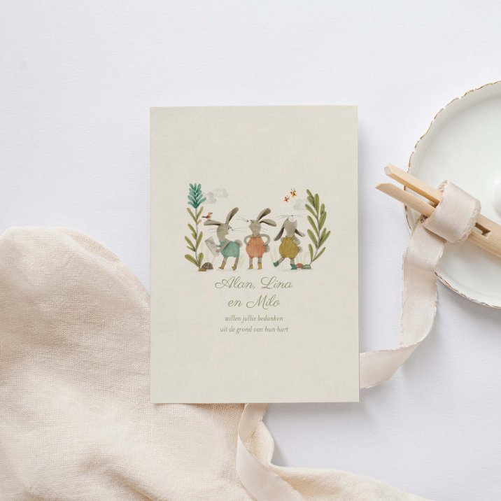 Drie kleine konijntjes